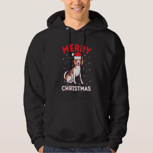 Veste À Capuche Merry Christmas Cute Beagle Puppy Dog Wearing Sant