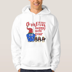 VESTE À CAPUCHE MERRY CHRISTMAS PARTY PRÉSENTE HEUREUSE NOUVELLE 
