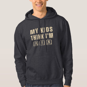 Veste À Capuche Mes enfants pensent que je suis un papa gamer drôl