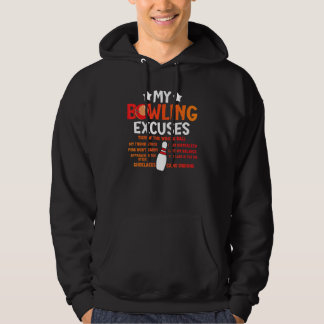 Veste À Capuche Mes excuses de bowling disant