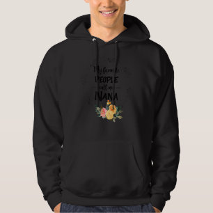 Veste À Capuche Mes Gens Favoris M'Appelent Nana Femmes Flower Gra