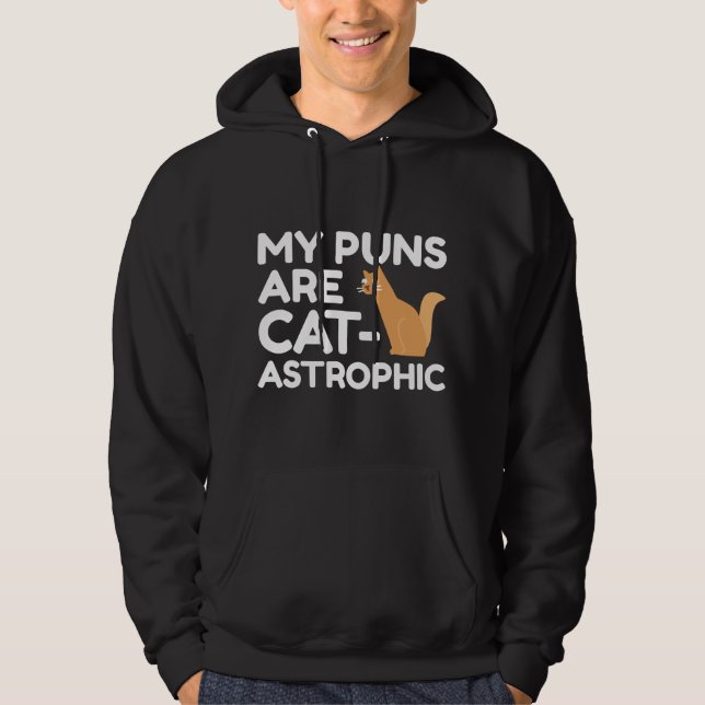 Veste À Capuche Mes Puns Sont Catastrophiques (Devant)