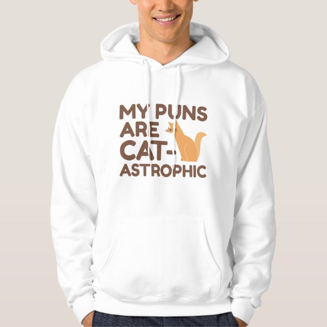 Veste À Capuche Mes Puns Sont Catastrophiques (Devant)
