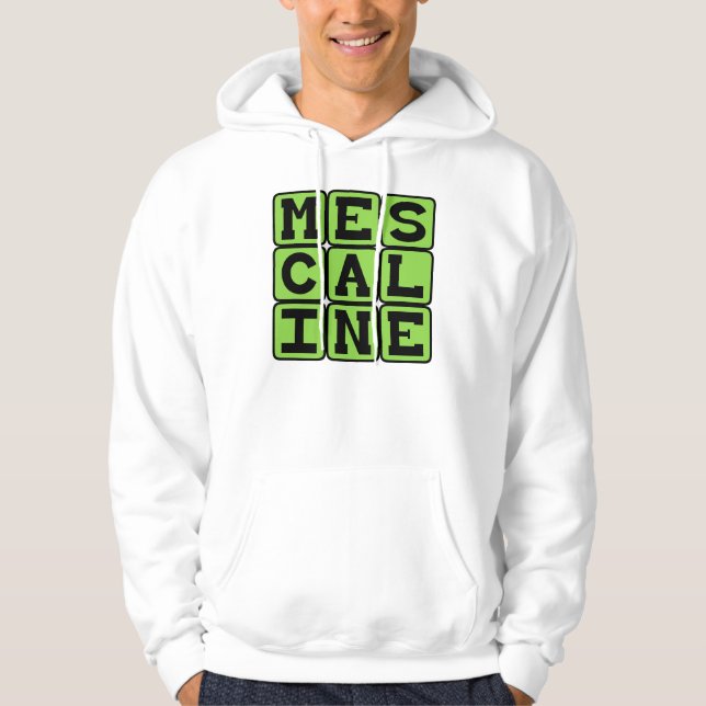 Veste À Capuche Mescaline, Drogue Hallucinogène (Devant)