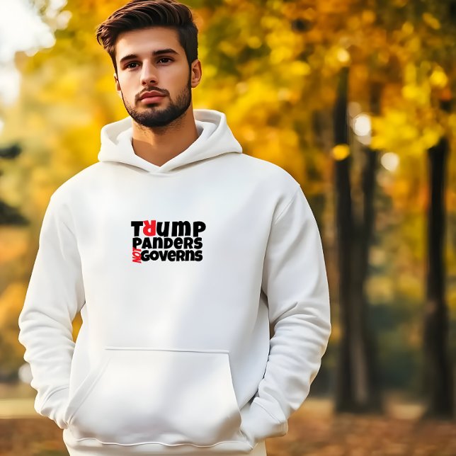 Veste À Capuche Message anti-Trump noir rouge (This hoodie allows you to express your political stance against Donald Trump.)