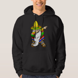 Veste À Capuche Mexicain Dabbing Gnome Cinco De Mayo Poncho Sombre