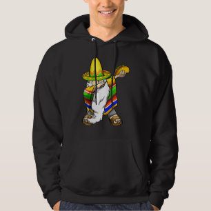 Veste À Capuche Mexicain Dabbing Gnome Cinco De Mayo Poncho Sombre