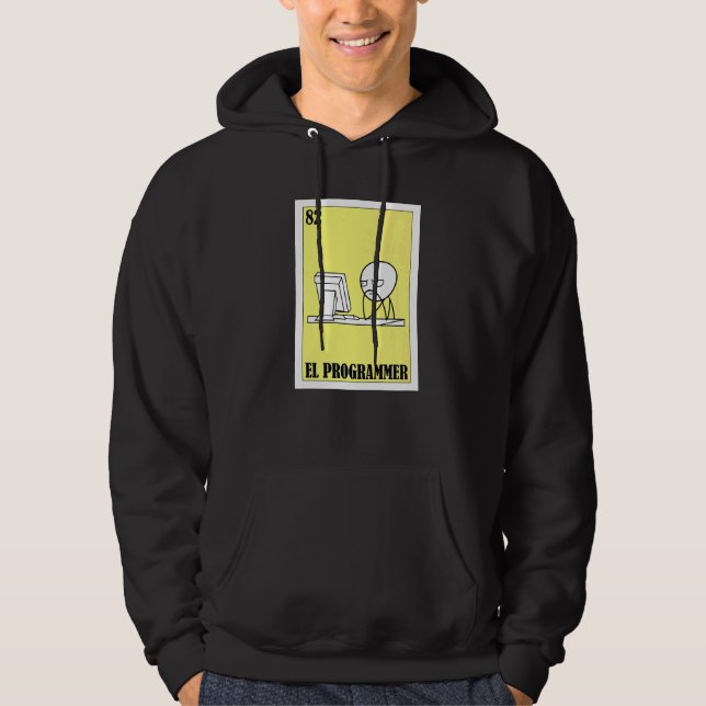 Veste À Capuche Mexicain pour les développeurs  El Programmeur (Devant)