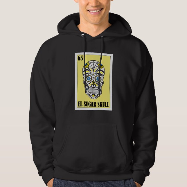 Veste À Capuche Mexicain pour les fêtes  El Sugar Skull 2 (Devant)