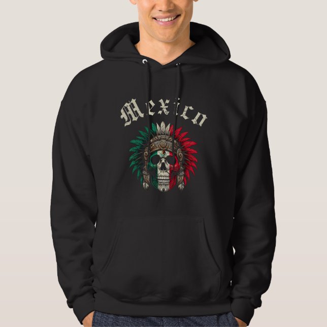 Veste À Capuche Mexique Aztèque  (Devant)
