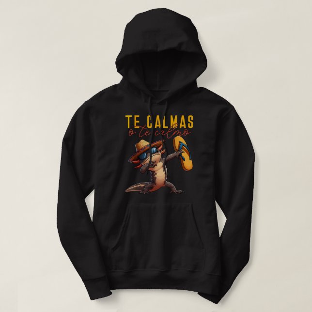 Veste À Capuche Mexique Espagnol Axolotl Maman Expression Te Calma (Design devant)
