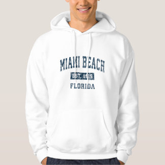 Veste À Capuche Miami Beach Floride FL Conception de Sport Vintage