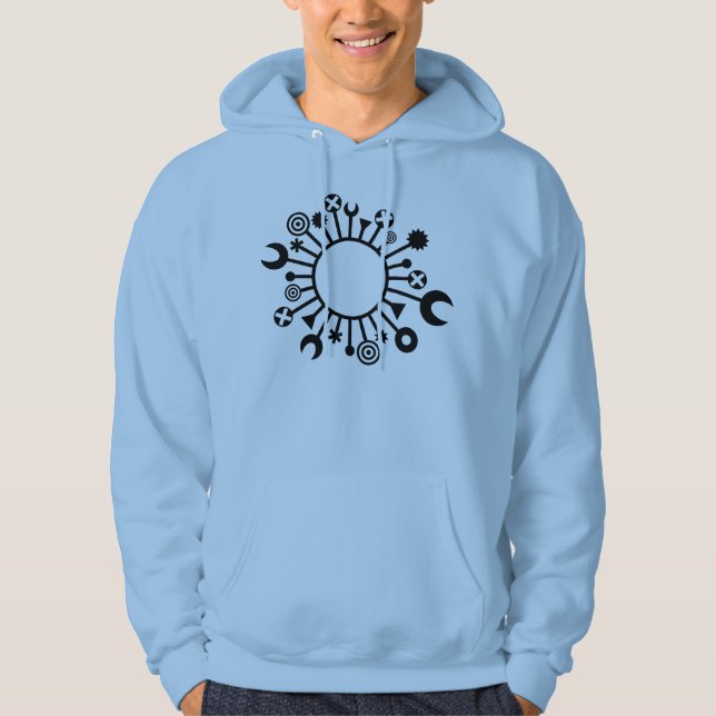 Veste À Capuche microorganisme - Noir (Devant)