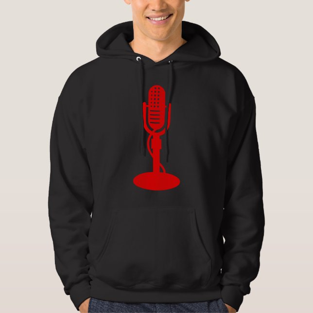 Veste À Capuche Microphone - rouge (Devant)