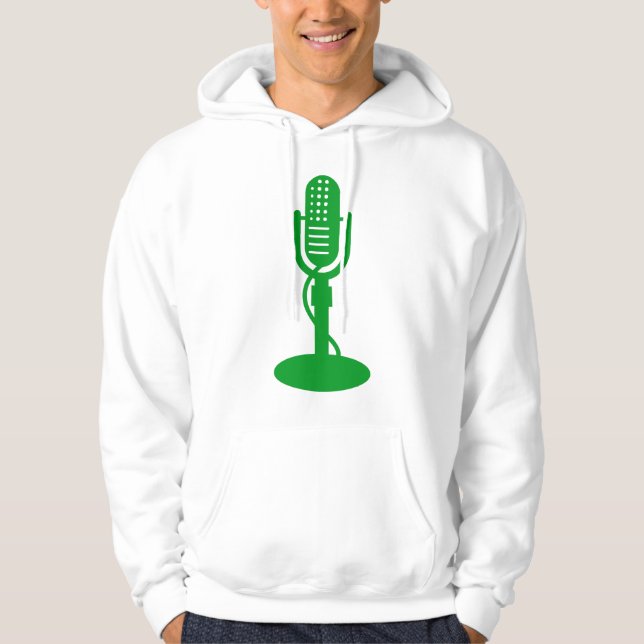 Veste À Capuche Microphone - Vert gazon (Devant)
