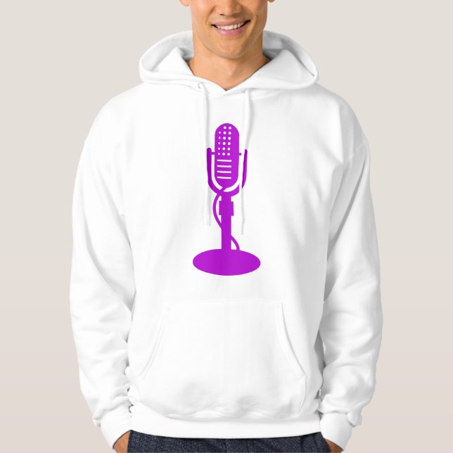 Veste À Capuche Microphone - Violet (Devant)
