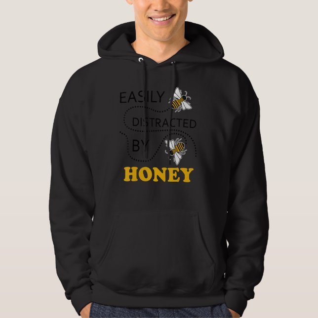 Veste À Capuche Miel Beekeper Faune Ironique Dire Abeilles (Devant)