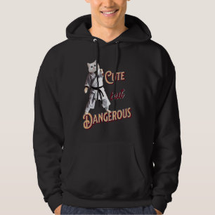 Veste À Capuche Mignon mais dangereux Karaté de chat Taekwondo