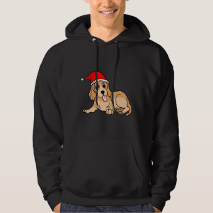 Veste À Capuche Mignonne Dachshund À Santa Hat Noël