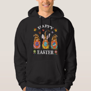 Veste À Capuche Mignonne Mignonne Trois Gnomes Lapin Holding Oeuf