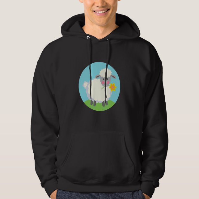 Veste À Capuche Mignonne mouton de ferme (Devant)