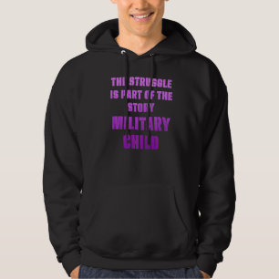 Veste À Capuche Militaire Mois pourpre partie supérieure