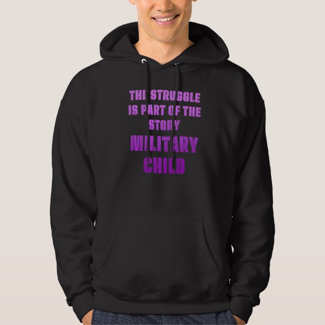 Veste À Capuche Militaire Mois pourpre partie supérieure (Devant)