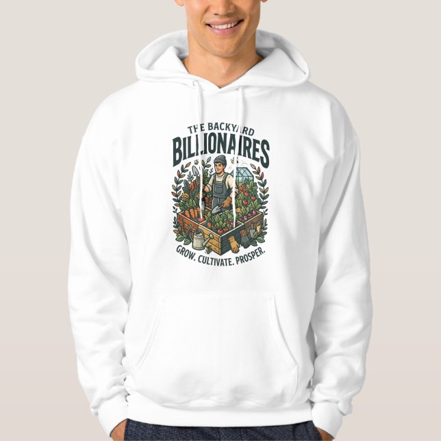 Veste À Capuche Milliardaires de jardin (Devant)
