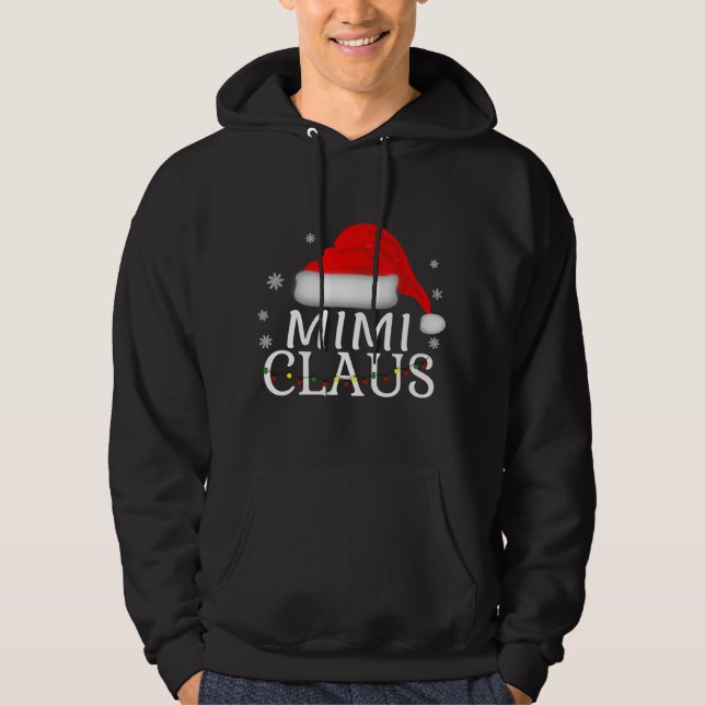 Veste À Capuche Mimi Claus Funny Christmas Matching Grand-mère (Devant)