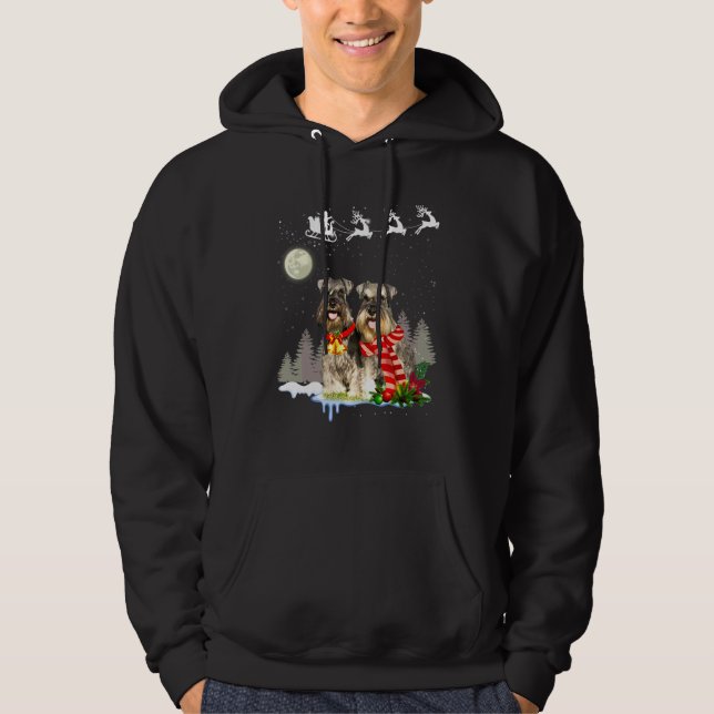 Veste À Capuche Miniature Schnauzer Noël (Devant)