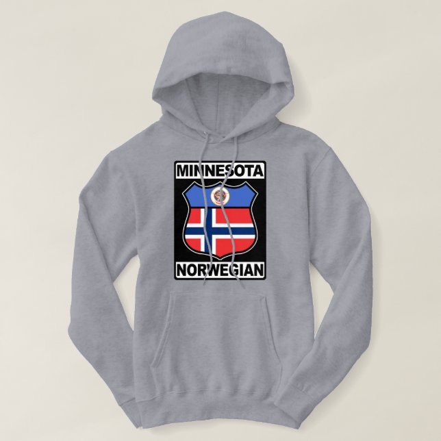 Veste À Capuche Minnesotan Américain norvégien (Design devant)