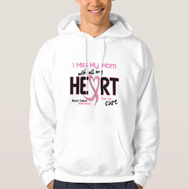 Veste À Capuche Mlle My Mom du cancer du sein I (Devant)
