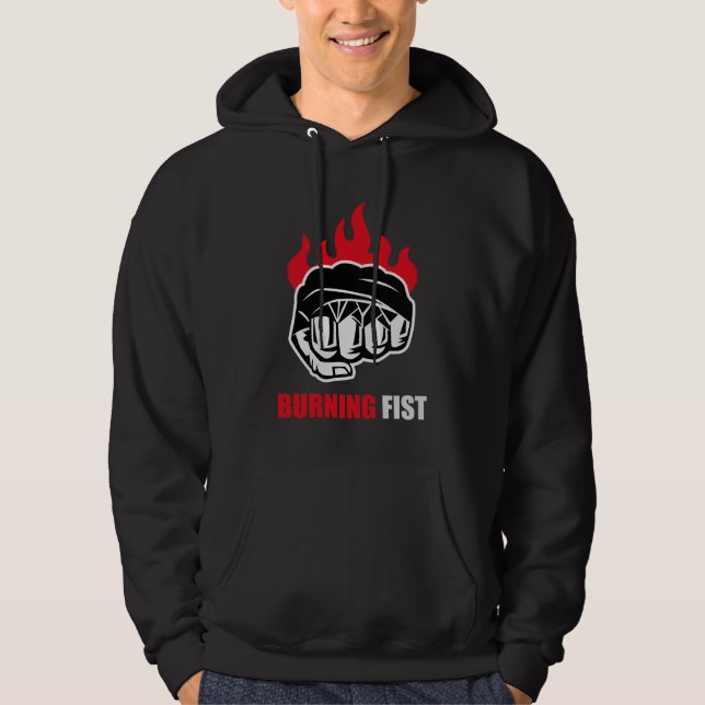 Veste À Capuche MMA Fighter Burning Fist (Devant)