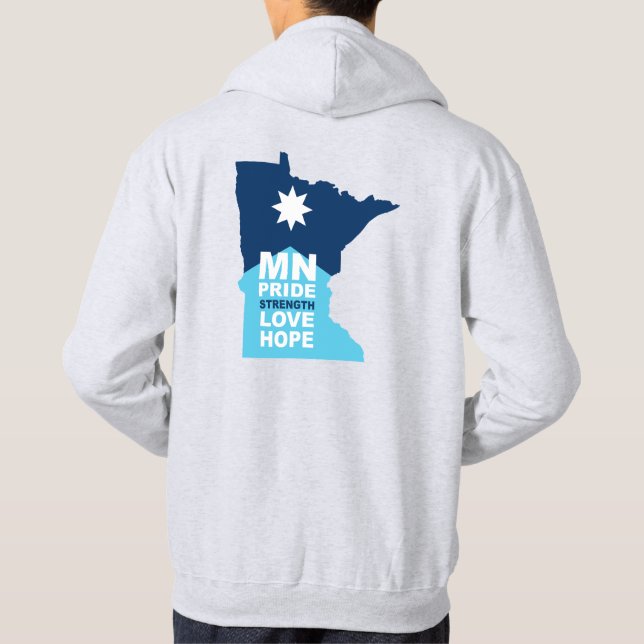 Veste À Capuche MN Loon Rising - MN Fierté, Force, Amour & Espoir (Dos)