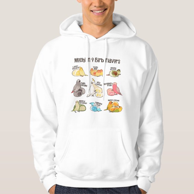 Veste À Capuche Mochi en forme d'oiseau (Devant)