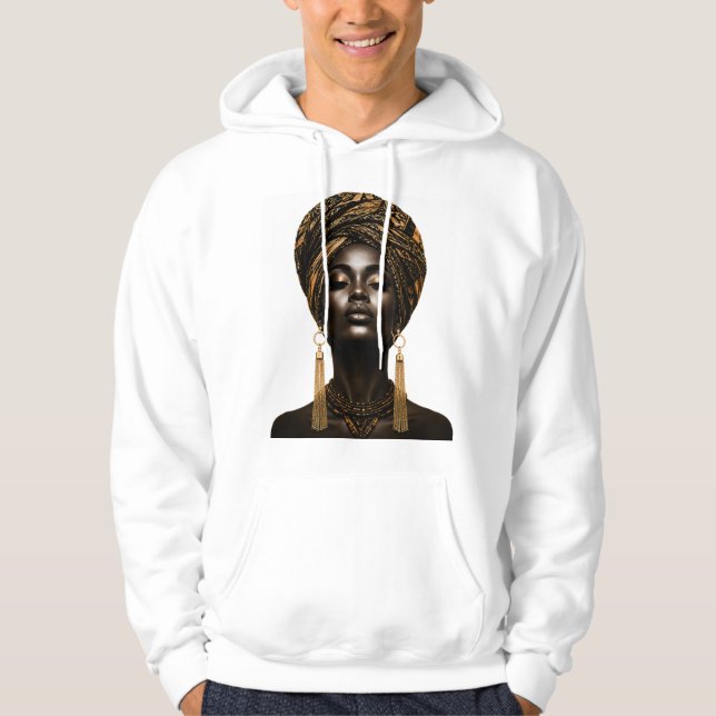Veste À Capuche Mode Afro Art de Luxe (Devant)