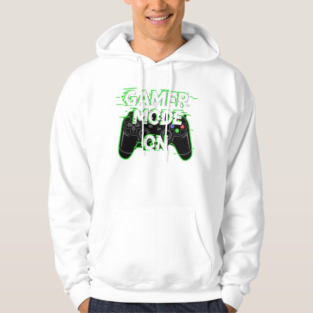 Veste À Capuche Mode Joueur activé – Conception de T-Shirt Neon Gl (Devant)