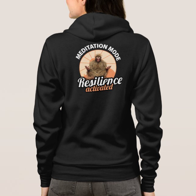 Veste À Capuche Mode Méditation Bigfoot Résilience Activée (Dos)
