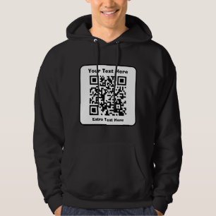 Veste À Capuche Modèle de code QR numérisable avec texte modifiabl