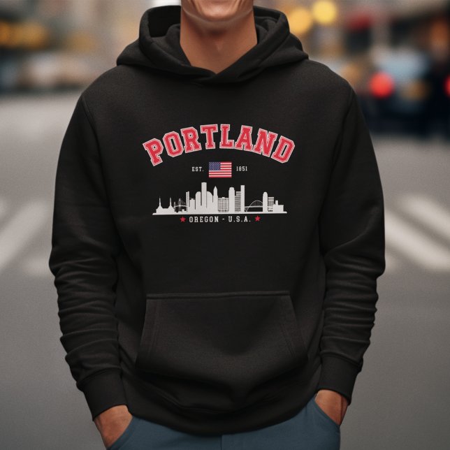 Veste À Capuche Modern Portland Cityscape (Créateur téléchargé)