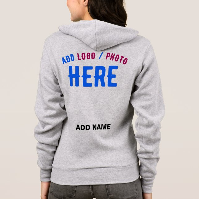 VESTE À CAPUCHE MODERNE MODERNE ASH PERSONNALISABLE VÉRIFIÉ (Dos)
