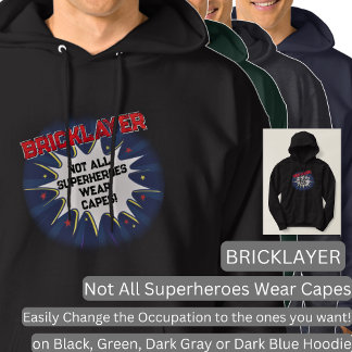 Veste À Capuche Modifier N'Importe Quel Texte, BRICKLAYER, Pas Tou