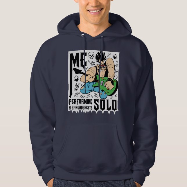 Veste À Capuche moi jouant un solo de tableur (Devant)