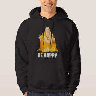 Veste À Capuche Moine Bouddha Namaste Priant Prière Sourire Heureu