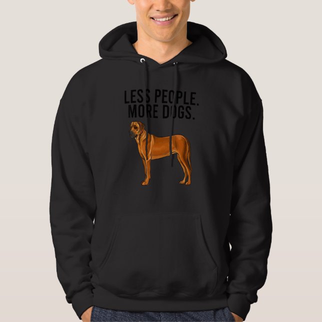 Veste À Capuche Moins de gens plus de chiens Rhodesian Ridgeback I (Devant)