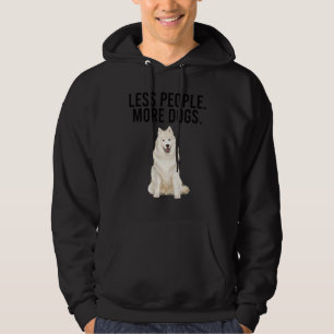Veste À Capuche Moins de Personnes Plus de Chiens Samoyed  Introve