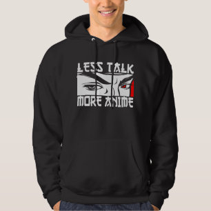 Veste À Capuche Moins Parler Plus Anime - Drôle Anime