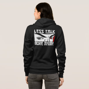 Veste À Capuche Moins Parler Plus Anime - Drôle Anime