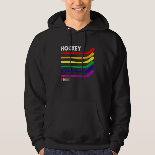 Veste À Capuche Mois de la fierté LGBT Gay Transgenre Drapeau Hock (Devant)