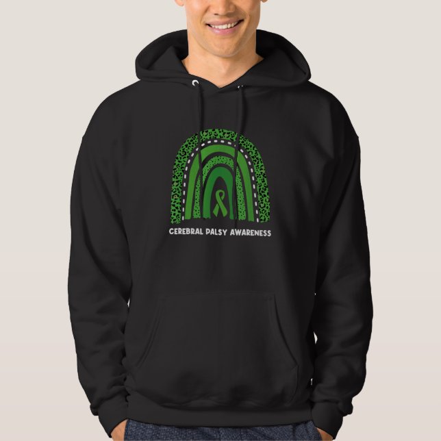 Veste À Capuche Mois de la sensibilisation à la paralysie cérébral (Devant)